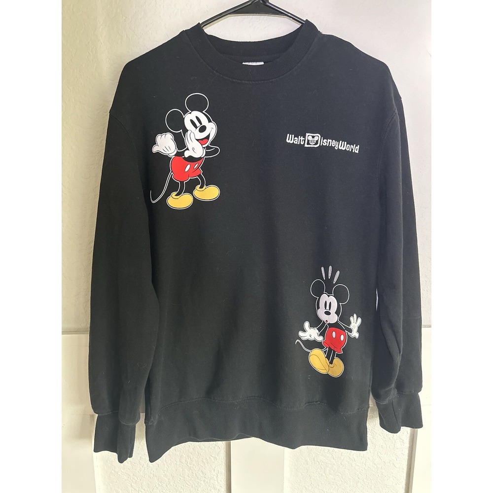Disneyland Resort Mickey Everywhere Sweatshirt Small Crewneck Pullover All Over
